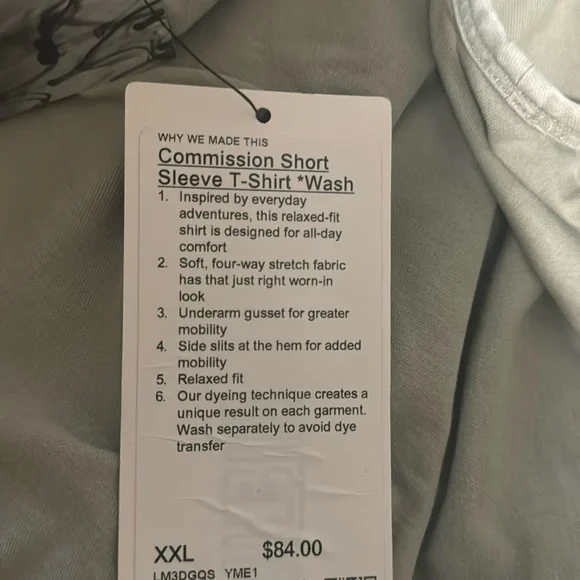 Lululemon Commission Short-Sleeve T-Shirt
*Wash - Picture 8 of 8